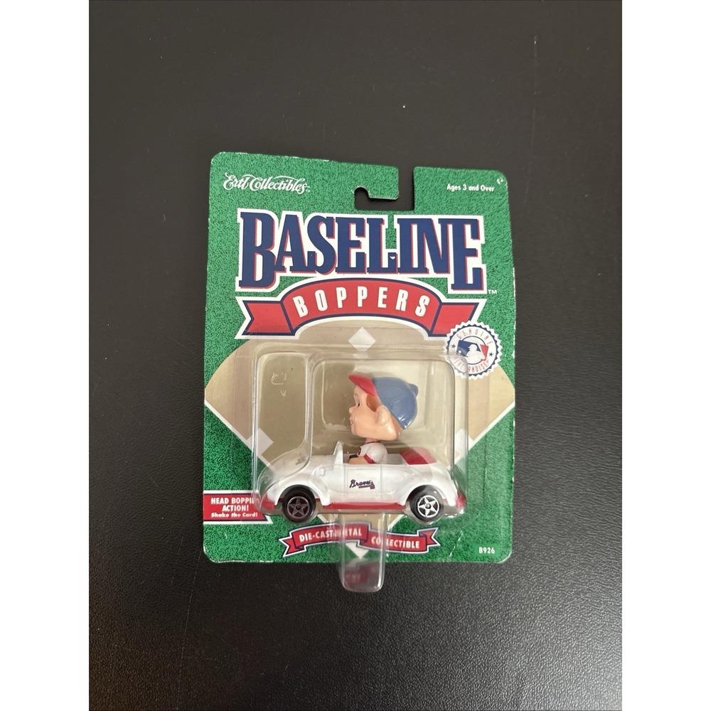 1994 Ertl Baseline Boppers Atlanta Braves Die-Cast Car NIB B926